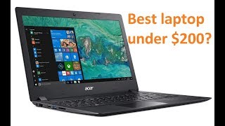 Best Sub 200 laptop Acer Aspire 1 A11432C1YA Celeron N4000 [upl. by Ahsekar901]