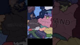 Poland Czechoslovakia and Lithuania vs Germany in 1936 Hoi4 Timelapse [upl. by Wendye]