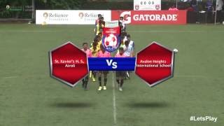 RFYS Mumbai Jr Boys  Avalon Heights International School vs St Xavier’s H S Airoli Highlights [upl. by Adrea]