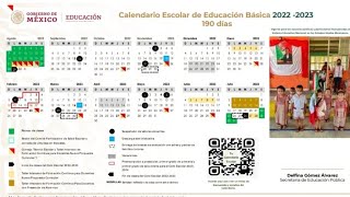 LISTO EL CALENDARIO ESCOLAR 2022 2023 SEP CUANDO INICIA EL CICLO FECHAS VACACIONES Y TODO AQUÍ [upl. by Anaujnas282]