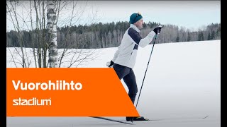 Perinteinen hiihto Vuorohiihto ı Stadiumin Hiihtokoulu [upl. by Labannah576]