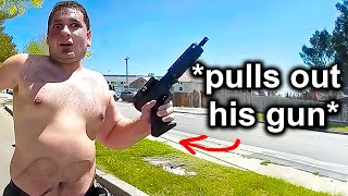 When Dumb Criminals Try To Pull Guns on Cops [upl. by Broddy]