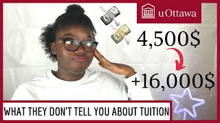 TUITION FEES at the University of Ottawa  How to calculate them right TUTORIAL exempted student [upl. by Eive]