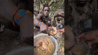 Its incredible Cookies breakfast meal🤤See Hadza tribe Enjoy their food 🤩culturetradition [upl. by Munster444]