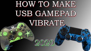 Make any usb gamepad controller vibrate while gaming on pc 2020 and beyond [upl. by Maiah371]