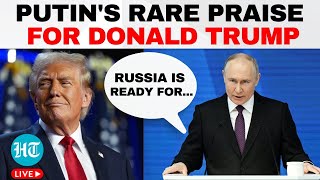 Putin on Trump Live Russian President Offers Rare Praise for Donald Trump  Ukraine War  US News [upl. by Dnalyar]