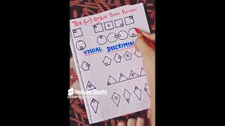 Visual Discrimination Activity for kids diy diyactivities ytshorts braindevelopment [upl. by Elleynad]