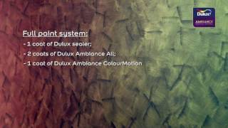 Dulux Ambiance ColourMotion  Demo Video [upl. by Eidnas]