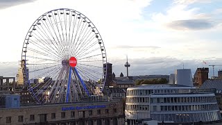 Ferris wheel cologne Germany Europa Rad Köln October 2020 part 1 [upl. by Wichern]