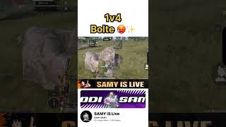 1v3 tha ya 1v4 thoda batana 😂😂  games bgmi bgmiindia pubgmobile battlegroundsmobileindia [upl. by Arras320]