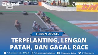 Nasib Pembalap Andi Gilang Terpelanting ke Udara di Moto3 Valencia 2021 Lengan Remuk Gagal Race [upl. by Woolley]