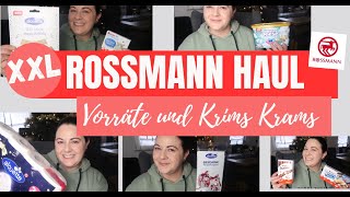 XXL ROSSMANN HAUL VORRÄTE AUFFÜLLEN Fräulein Jasmin [upl. by Abebi88]