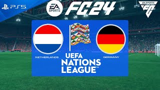 FC 24 Netherlands vs Germany  Nations League 2024  PS5 [upl. by Kcirtap256]