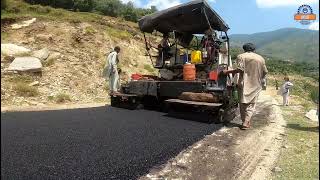 Road Construction Process Step By Step  Asphaltic Road Paving Part 4 [upl. by Neom]