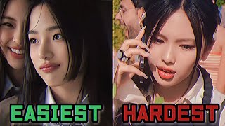 The Easiest vs Hardest songs to perform from each group Girl group kpop girlgroup [upl. by Heida]