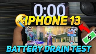 IPHONE 13 BATTERY DRAIN TEST IN BGMI 2024😱🔥  IPHONE 13 BATTERY DRAIN TEST IN PUBG 2024 [upl. by Gonzales]