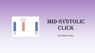 Midsystolic click  definition causes pathophysiology mechanism in dynamic maneuvers [upl. by O'Doneven]