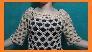 Blusa Calada Para Toda Ocasión a Crochet [upl. by Berlauda]