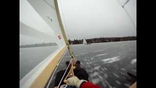 DN Iceboating on Lake Abenakis [upl. by Suirauqram]