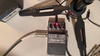 Boss RV6 Reverb Pedal  Modulate Setting [upl. by Einolem]