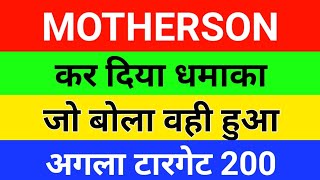 🔴Samvardhana motherson share letest news  MOTHERSON SUMI share news [upl. by Norehs748]