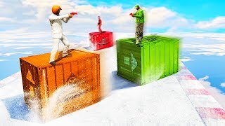 SKATING ON CONTAINERS GTA 5 Minigames [upl. by Slavin]