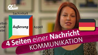 Die 4 Seiten einer Nachricht Schulz von Thun  Kommunikation  alpha Lernen erklärt Deutsch [upl. by Rases]