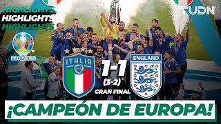 Highlights  Italia 1321 Inglaterra  UEFA Euro 2020  Final  TUDN [upl. by Annhoj]