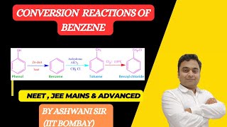 CONVERSION OF BENZENE TO TOLUENE  ACETOPHENONE  BENZOIC ACID  HYDROCARBONS CLASS 11 CHEMISTRY [upl. by Oxford554]