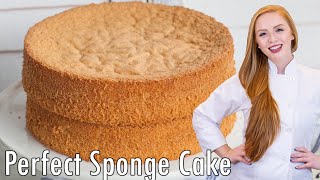 How to Make the PERFECT Sponge Cake EASY NoFail Recipe [upl. by Aer]