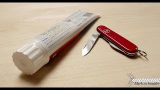 Stropping knives withtoothpaste [upl. by Atirihs]