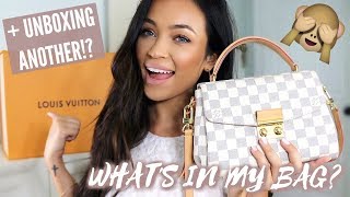 WHATS IN MY LOUIS VUITTON CROISETTE  UNBOXING ANOTHER NEW ONE  Stephanie Ledda [upl. by Dzoba]