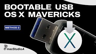 Bootable USB Mac Mavericks METHOD 2 [upl. by Jacobina423]