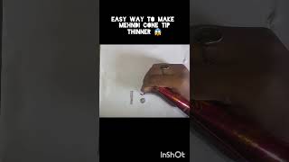 how to make market mehndi cone thinner shorts viral viralvideos youtubeshorts mehndi tipcone [upl. by Rooney]