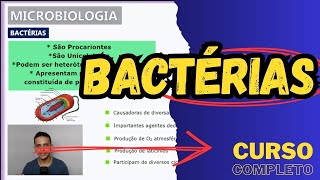 BACTÉRIAS  Características gerais  Microbiologia  Aula 7 [upl. by Gnurt]