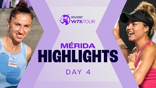 Day 4 in Mérida featuring Zarazua vs Chwalinska Sorribes Tormo in action  WTA Match Highlights [upl. by Nnednarb412]