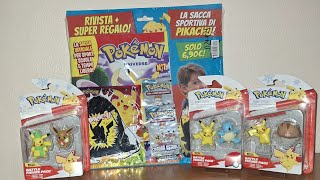 Unboxing Pokémon cartemagazine personaggi holiday christmas jazwares [upl. by Gomez]