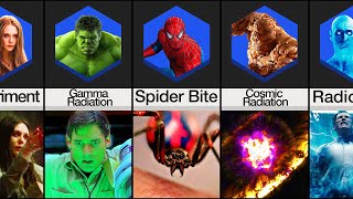 Comparison How Superheroes Got Their Powers [upl. by Howell]