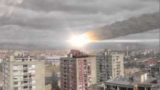 Simulation of a Huge Meteor Hitting Earth with VFX Breakdown [upl. by Adnirod]