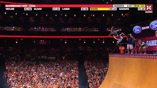 SHAUN WHITE 2011 Skateboard Vert Gold  World of X Games [upl. by Enelyaj]