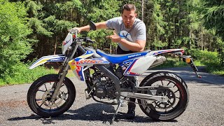 Ich habe mir ein 50ccm MOPED GEKAUFT um es ILLEGAL zu TUNEN Rieju MRT 50 Supermoto [upl. by Binnie]