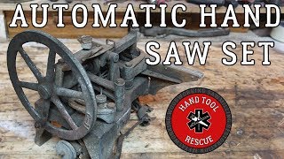 1940s Automatic HandSaw Set Restoration [upl. by Christabel595]