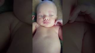 Rapid eye movement REM sleep in a baby [upl. by Esilegna]