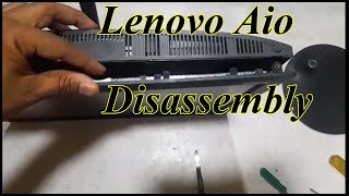 Lenovo All in One Desktop Disassembly  How To Upgrade Lenovo All in One PC [upl. by Di115]