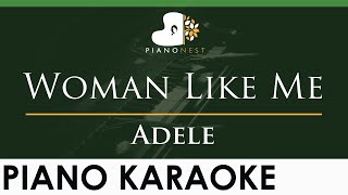 Adele  Woman Like Me  LOWER Key Piano Karaoke Instrumental [upl. by Chi]