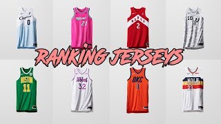 RANKING ALL THE NEW NBA EARNED JERSEYS [upl. by Eusassilem587]