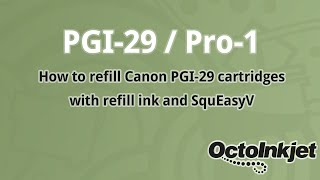 Refilling Canon PGI29 cartridges for the Pixma Pro1 [upl. by Sacks]