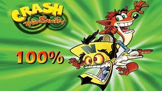 Crash Twinsanity 100 Walkthrough en Español Todas las Gemas y Cristales [upl. by Elbys]