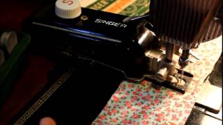 How to Use a Singer Buttonholer Attachment [upl. by Adnohsed]