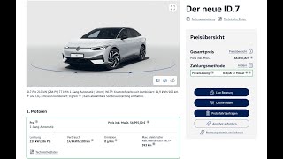 VW ID7 Konfigurator amp Empfehlungen  Wieso ID7 amp kein TESLA M3Y [upl. by Nathanson599]